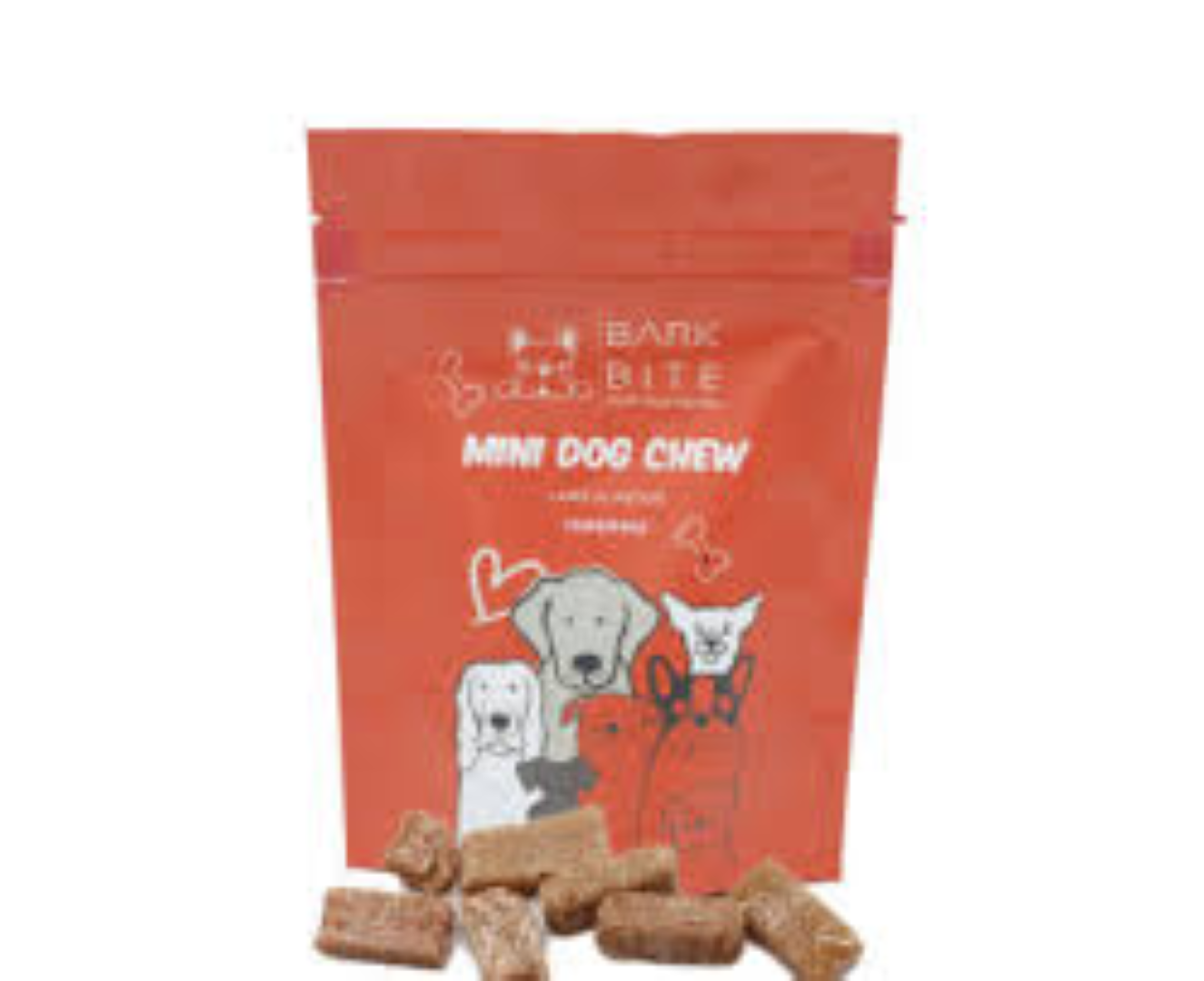 BARK BITE MINI DOG CHEW 100G LAMB